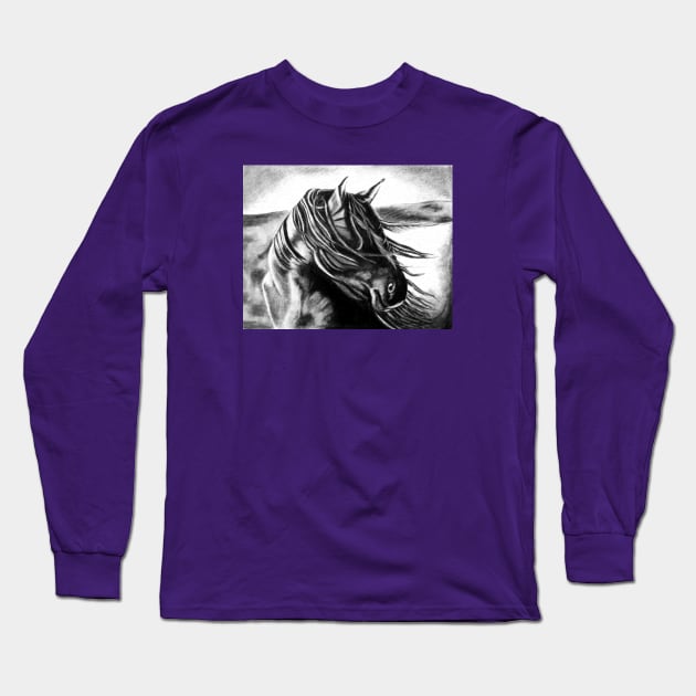 A horse of course Long Sleeve T-Shirt by SeanKalleyArt